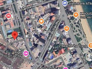 Bán nhà 2 mặt tiền hẻm tuệ tĩnh, nha trang (nhà cũ, chỉ tính đất). vị trí đẹp cách biển chỉ 300 mét