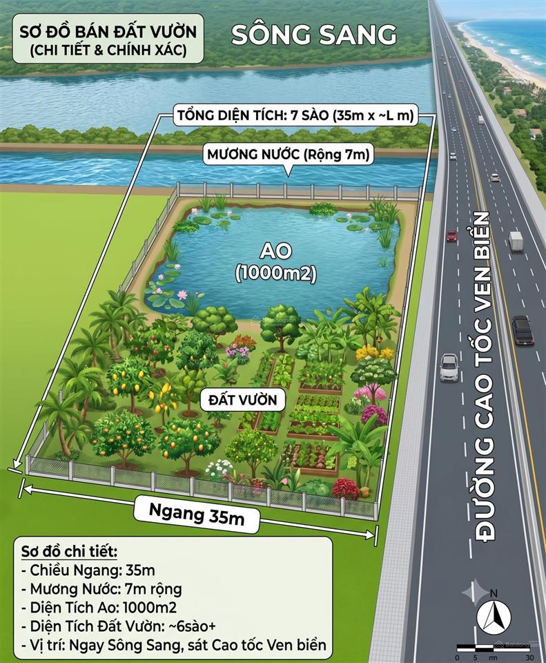 Bán trang trại khu nghỉ dưỡng tại xã tú sơn, kiến thụy, hp, giá thỏa thuận, 7 sào