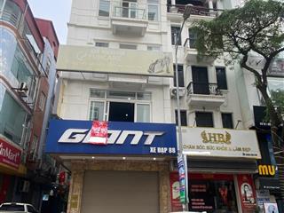 Cho thuê nhà mặt phố hoàng quốc việt, cầu giấy, hà nội. dt 80m2 x5t, mt 5m, thông sàn, thang máy.