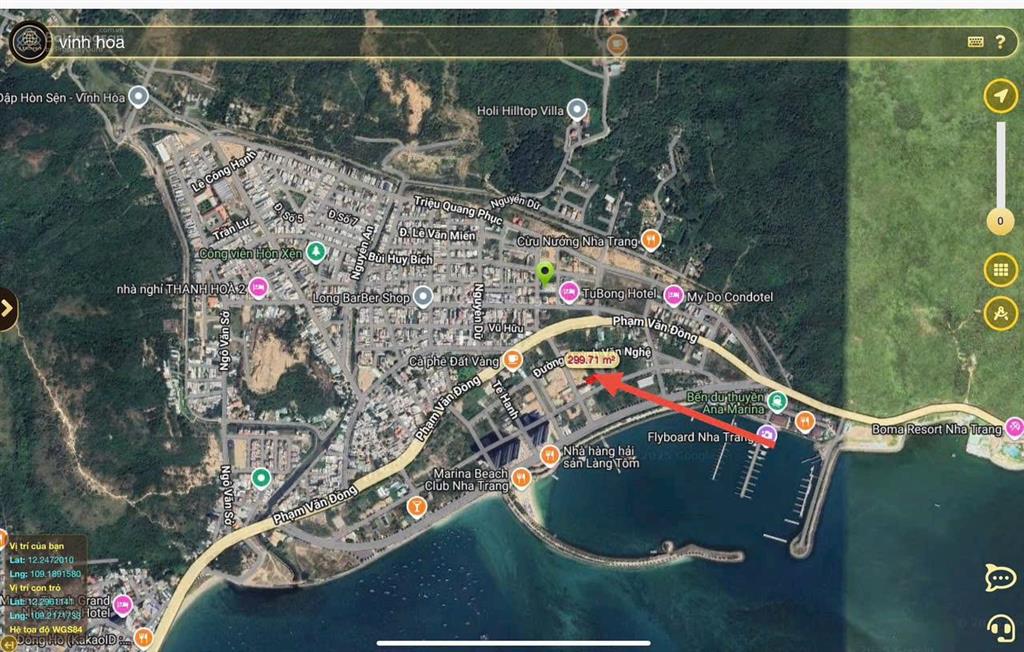 Bán đất gần biển nha trang giá rẻ chỉ 55 triệu/m2