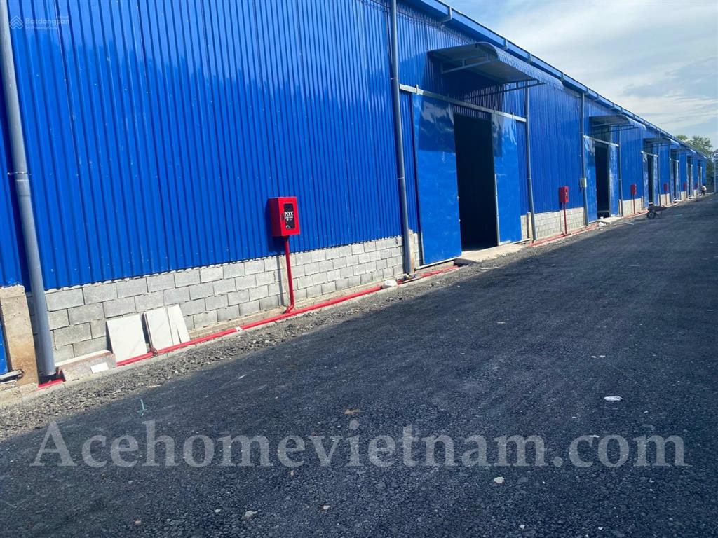 Cho thuê nhà kho, xưởng mới, có thẩm duyệt pccc, container ra vào thoải mái, bảo vệ 24/7