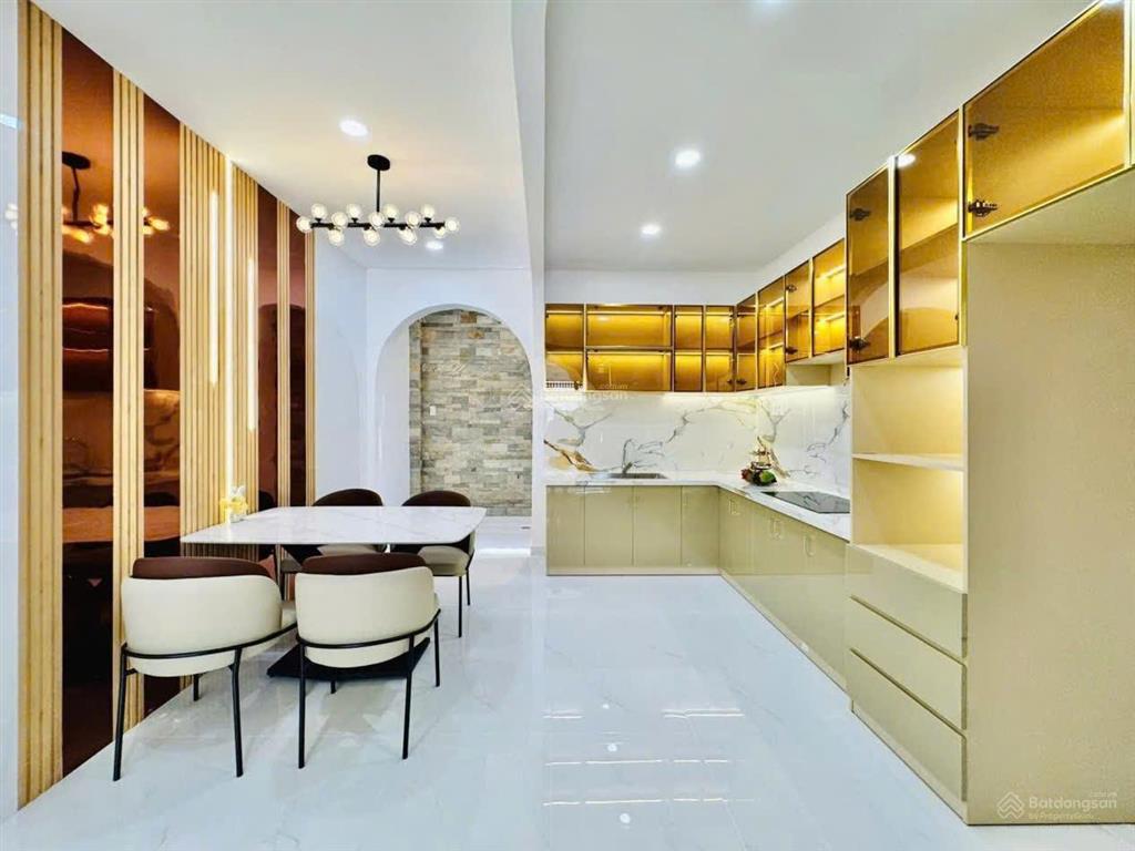 Nhà full nội thất, hẻm thông 8m, phan huy ích p12 4x18m, trệt, 3 lầu, 4 phòng ngủ, 5wc = 22 triệu