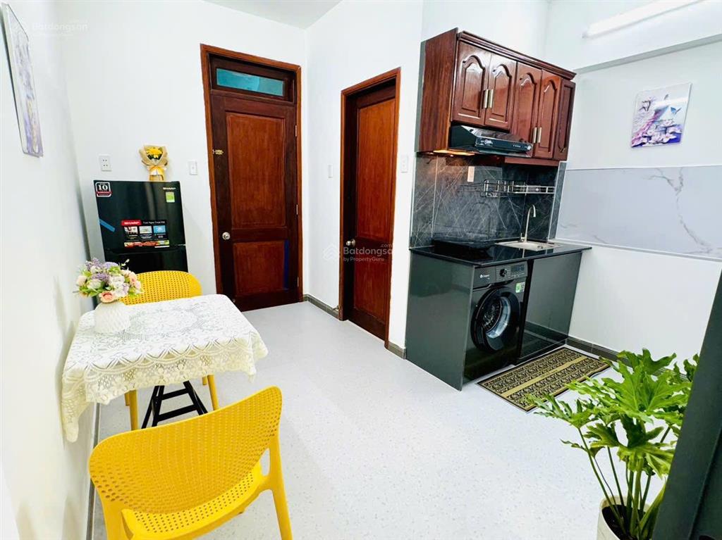 Trống sẵn căn hộ 1 phòng ngủ gần ga văn thánh, quận bình thạnh, 35m2 giá thuê 8,5 triệu/tháng
