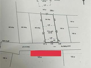 Bán nhanh đất nền 51,1m2 , 4 tỷ , hẻm betong 3m