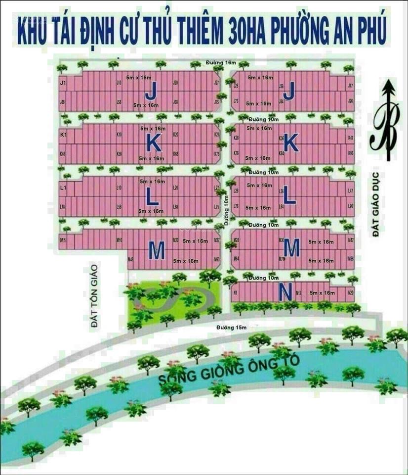 Bán nhanh đất nền nam rạch chiếc, p. an phú (tái định cư 30ha)