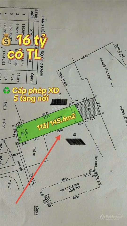 Bán nhà mặt đường 42, phường bình trưng đông, quận 2 cũ