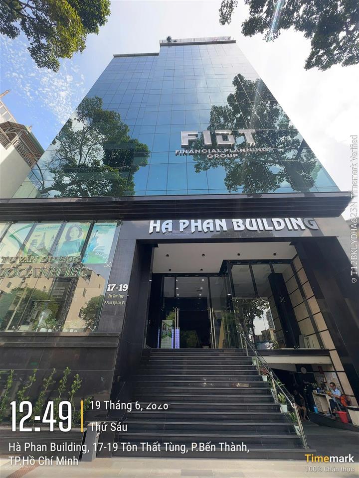 Hà phan building văn phòng cho thuê đường tôn thất tùng, quận 1. dt 200m2.  0906 391 ***