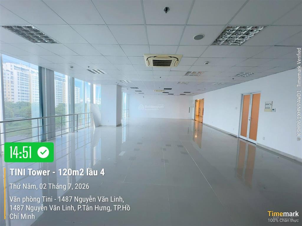 Tini office văn phòng cho thuê đường nguyễn văn linh, quận 7. dt 120m2.  0906 391 ***