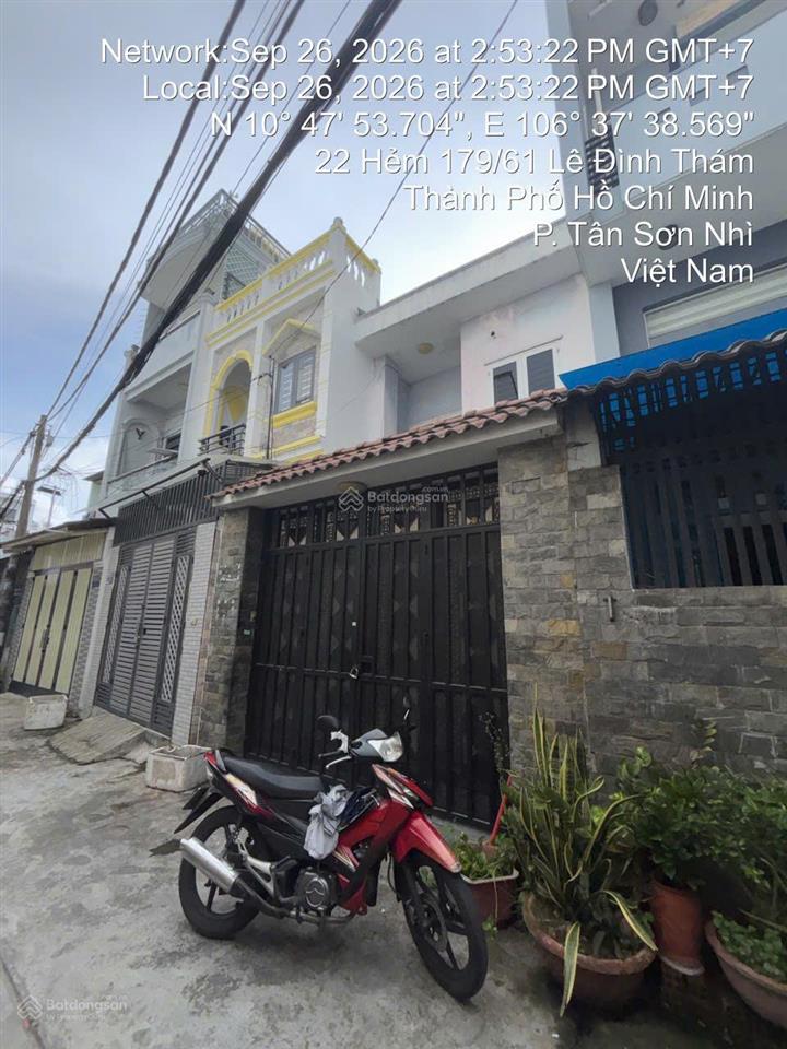 Bán nhà 179/61/9 lê đình thám, 4x13m, 1 lầu giá bán 4.8 tỷ  0908 879 *** tuấn