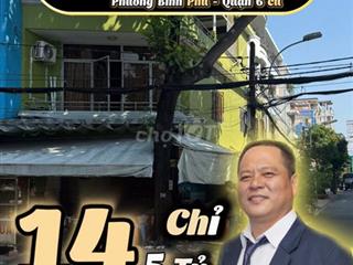 💎 NHÀ 4 TẦNG – GÓC 2 MẶT TIỀN BÌNH PHÚ QUẬN 6