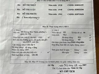 Bán nhà mặt phố hoàng hoa thám, 8,8 tỷ, 92m2, 5pn + 4wc, hàng hiếm tại, zalo/sđt 0978 529 ***