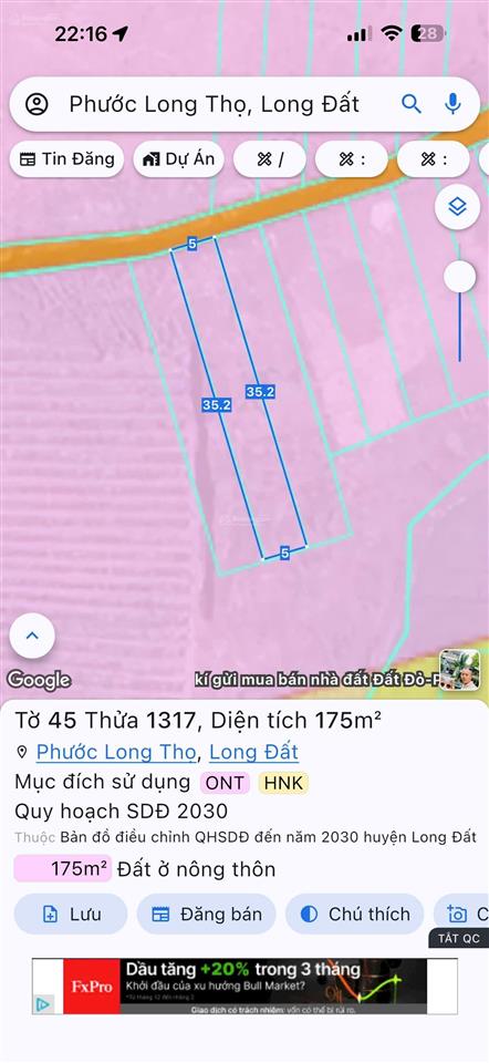 Căn nhà xã đất đỏ tp hcm gần ql55 và kcn đất đỏ
diện tích 5x25175m sẵn 80m thổ cư
kết cấu 1 p