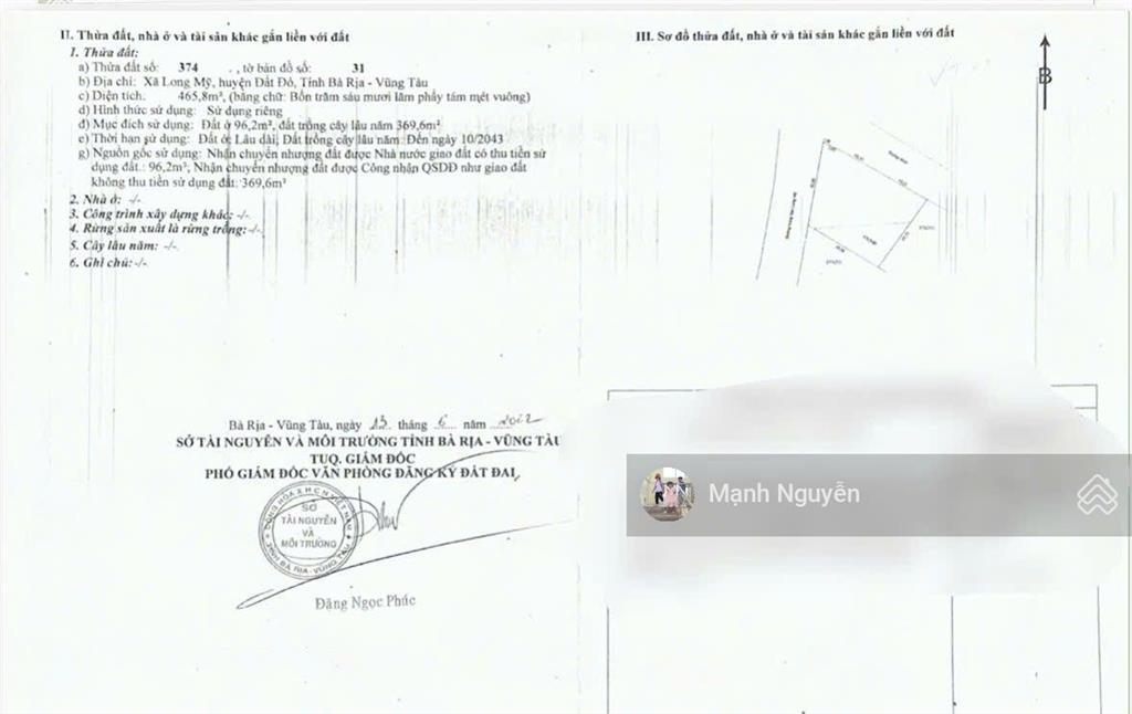Nhà vườn đẹp mê luôn cách biển phước hải 5 phút dt 465m2  ngang 20m sâu vào 28m thổ cư 96m2