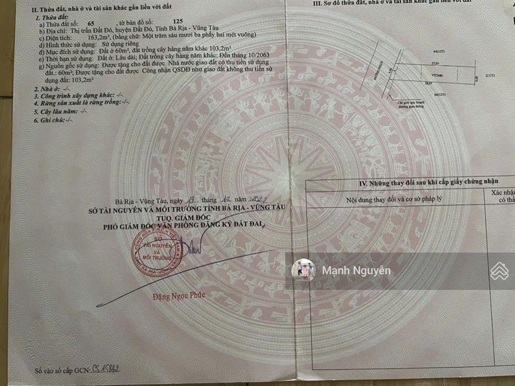 Mặt tiền đường nam kỳ khởi nghĩa đối diện trường học nguyễn thị hoa xã đất đỏ  tp hcm