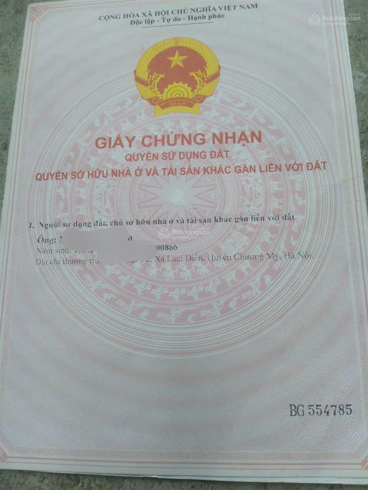 Anh trưởng thôn chương mỹ cần bán lô đất đẹp ở lam điền ôtô tránh đường thông gần phố 81m nhỉnh 2tỷ