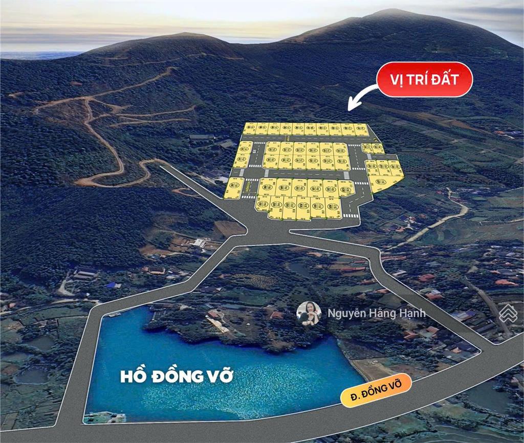 Bán đất đồng vỡ, view dốc bậc thang 396m2 hướng hồ, đường ô tô tránh hơn 10tr/m2