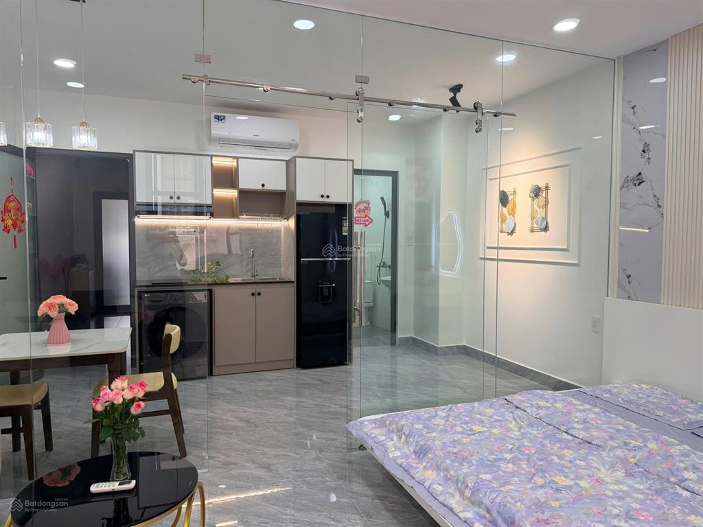 Cho thuê căn 1pn tách bếp khu cityland, full nội thất chỉ xách vali đồ vào ở