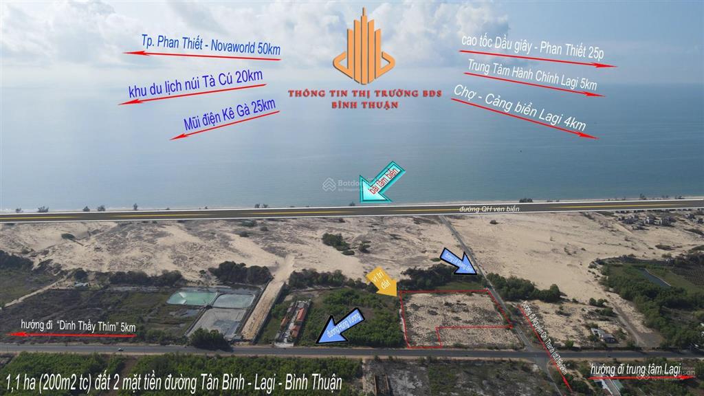 1,1 ha mặt tiền lê quang định  lagi  lâm đồng cần bán gấp đi nước ngoài