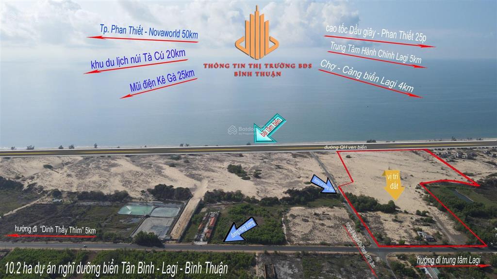 10.2 ha dự án nghỉ dưỡng giáp biển tân bình  lagi  lâm đồng cần sang nhượng