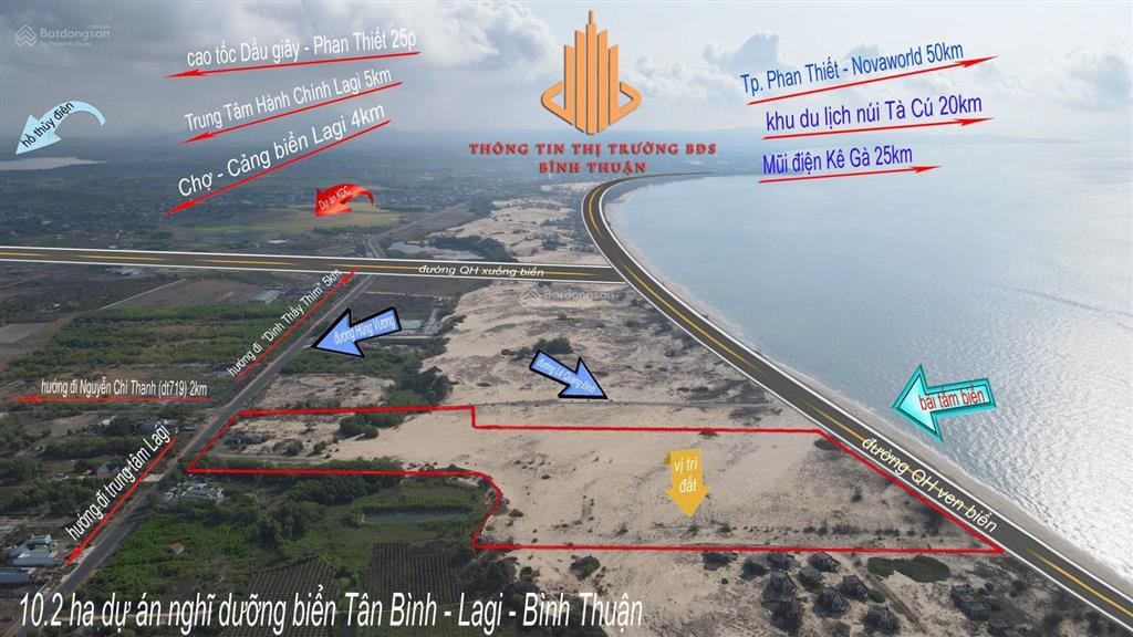 10.2 ha dự án nghỉ dưỡng giáp biển tân bình  lagi  lâm đồng cần sang nhượng