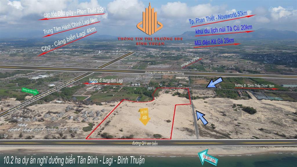 10.2 ha dự án nghỉ dưỡng giáp biển tân bình  lagi  lâm đồng cần sang nhượng