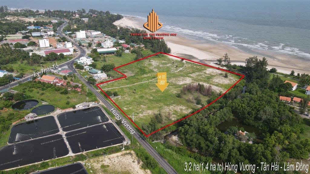 3,2 ha giáp biển thổ cư  tân hải  lâm đồng cần bán
