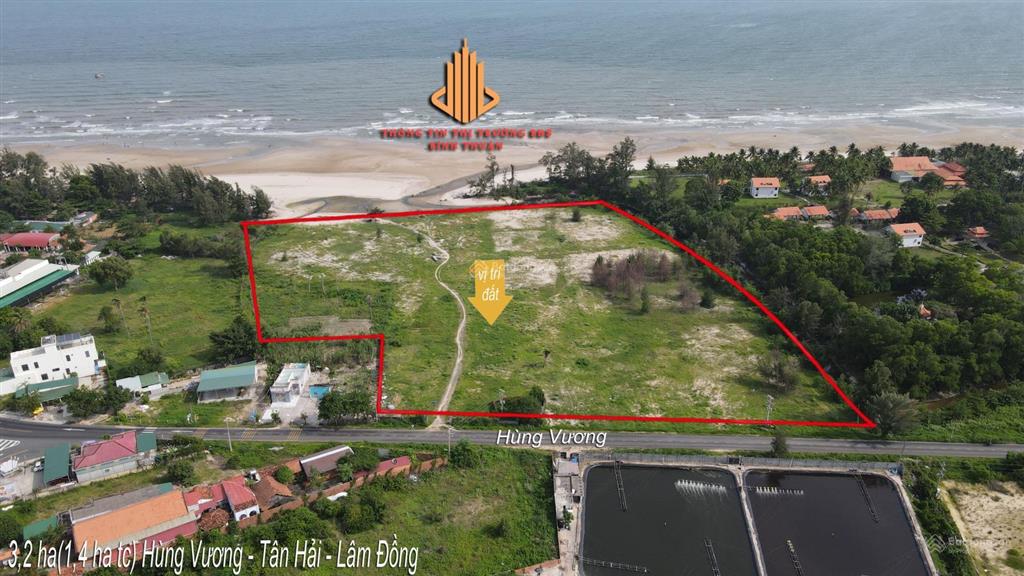 3,2 ha giáp biển thổ cư  tân hải  lâm đồng cần bán
