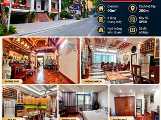 Siêu phẩm lạc long quân xuân la tây hồ 90m 6 tầng thang máy chào bán 32,5 tỷ