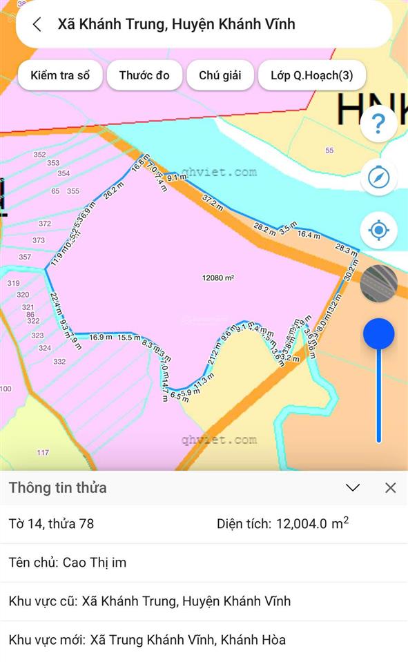 Đất 1,2ha khánh trung, giáp sông, 2 mặt tiền phù hợp làm nhà yến
