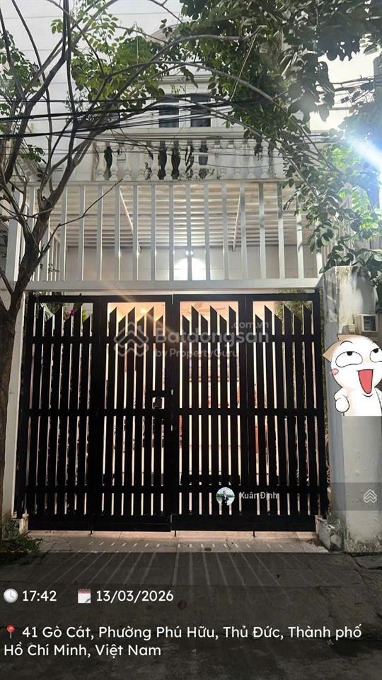 Nhà gò cát, phú hữu 80,1m2 công nhận sổ hồng riêng hoàn công đầy đủ đường rộng 6m, chỉ 6,4 tỷ
