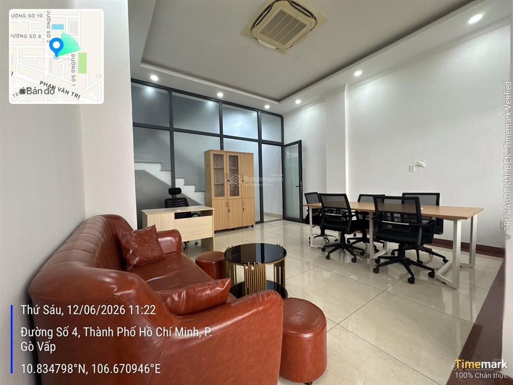 Cho thuê nguyên sàn lầu 3 làm vp giá chỉ 11tr/tháng. có hầm để xe và sẵn máy lạnh