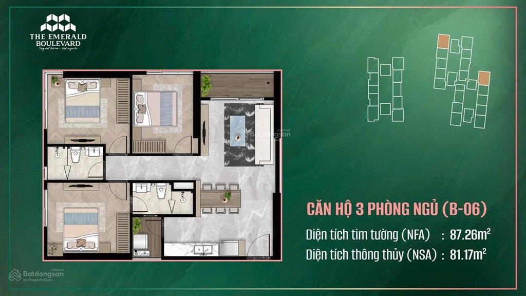 The emerald boulevard, căn hộ cao cấp lê phong mặt tiền qlộ 13, bàn giao full nt, ch 1pn giá 2,8 tỷ