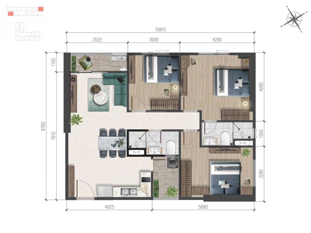 A&t sky garden gần hồ gươm xanh thuận an, cần bán căn 1pn+ 46.9m2 giá chỉ 1.75 tỷ