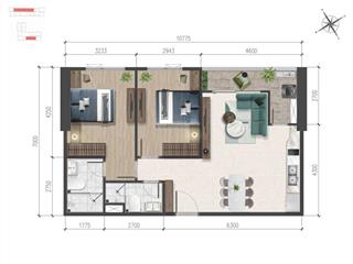 Cho thuê ch 2pn a&t sky garden gần hồ gươm xanh thuận an, nội thất căn bản, giá chỉ 6tr
