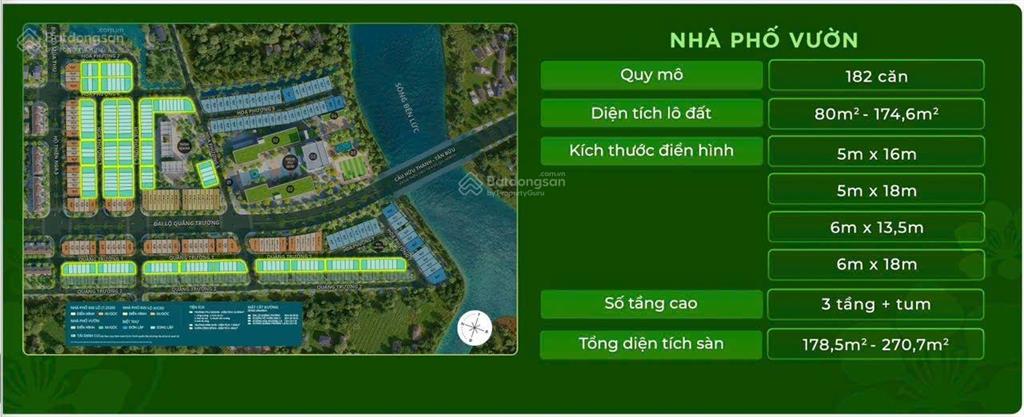 Eco retreat long an phân khu rừng phượng, giỏ hàng cđt nhà vườn 5x16m2 giá chỉ từ 5,8 tỷ