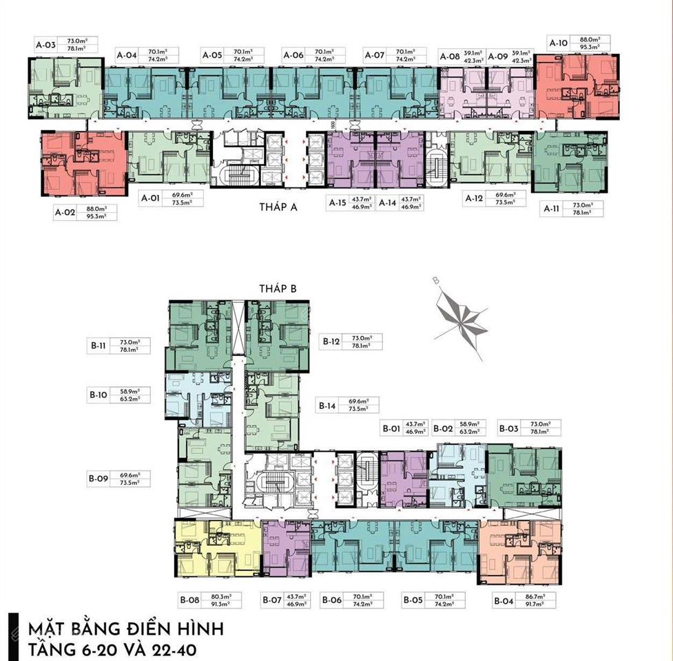 Giá thuê a&t sky garden tháng 8/2026 căn 1pn 1wc 47m2 ntcn giá 5,5tr.