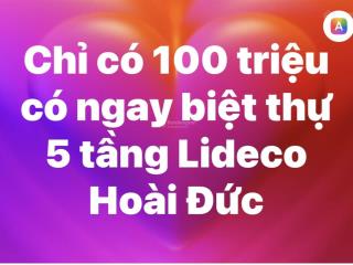 Bán biệt thự song lập lideco hoài đức view vườn hoa đẹp xuất sắc giá chỉ 21 tỷ