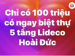 Bán biệt thự song lập lideco hoài đức view vườn hoa đẹp xuất sắc giá chỉ 20 tỷ