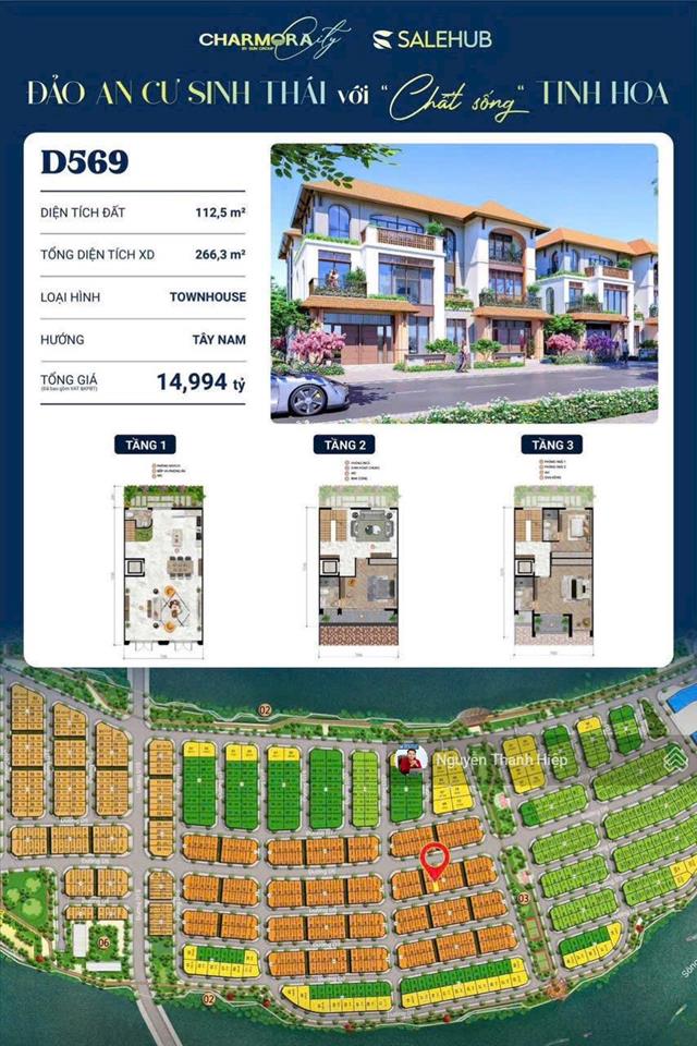 Full chiết khấu giá trực tiếp cđt, nhà phố charmora city, trục đường d5, thanh toán 50% nhận nhà