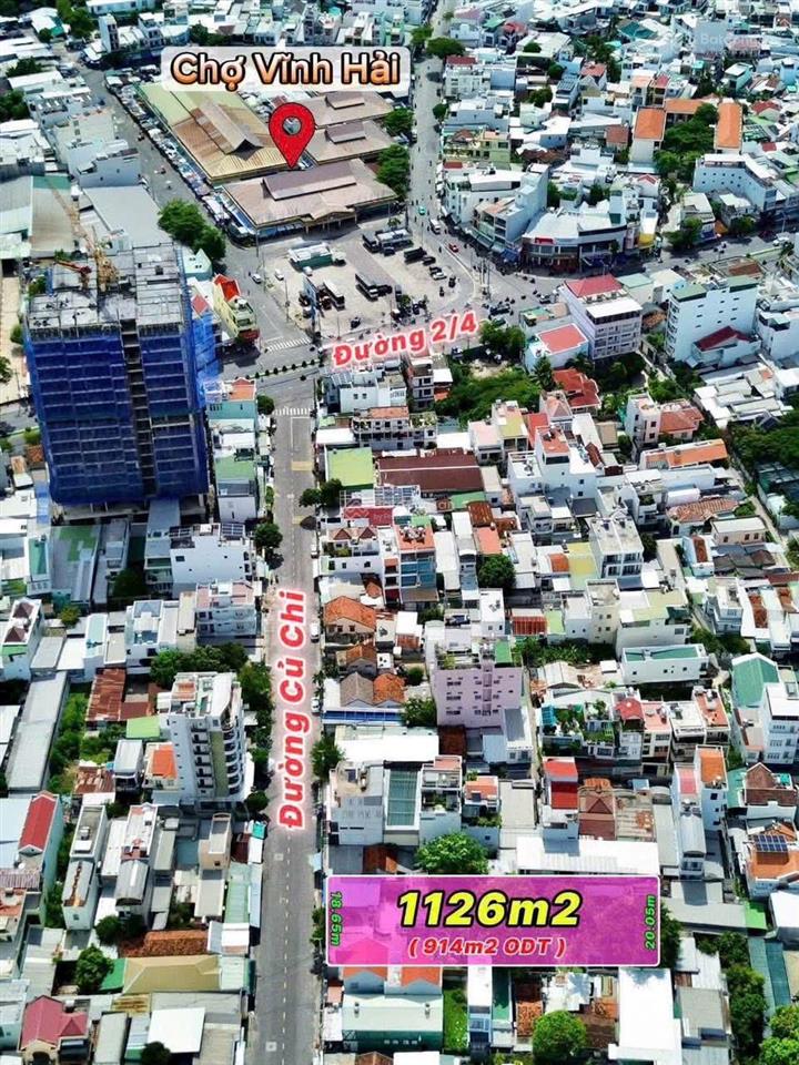 Mặt tiền củ chi, đường to, hướng mát, cách biển 500m, phù hợp xây căn hộ khách sạn tích trữ lâu dài
