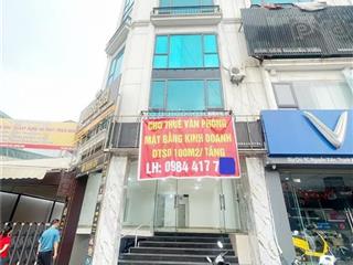 Cho thuê vp 110m2 số 9a mặt phố nguyễn xiển lô góc view kính, có hầm để xe giá chỉ 22 triệu