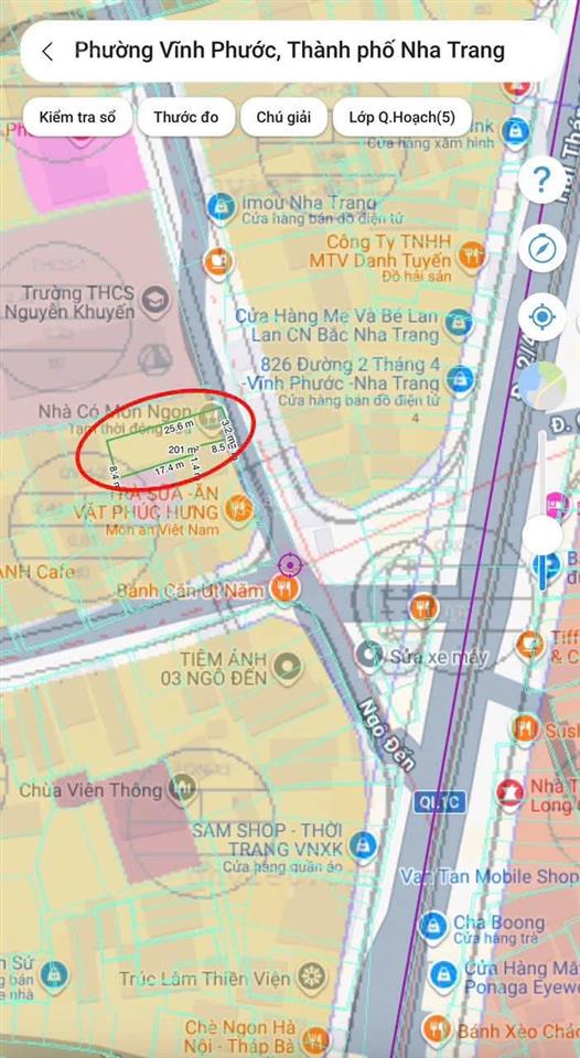 Bán đất sát đường 2/4, vĩnh phước, dt 185 m2, ngang 7 m, hướng đông, đường 6m  giá 8,5 tỷ