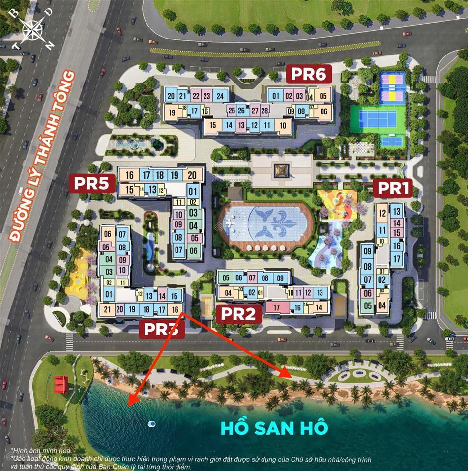 Chủ nhà gửi bán căn 3pn 74m2 the paris, vinhomes ocean park. view sông san hô