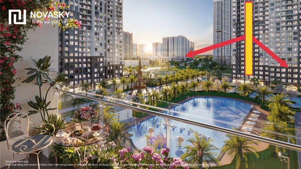 Chủ gửi em bán hộ căn studio the paris, tòa pr2 ban công đông bắc, view bể bơi nội khu 1000m