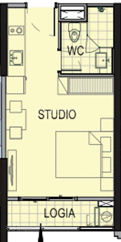Bán căn hoa hậu trong giới studio tại the paris. dt 27,5m tầng đẹp, view sông san hô siêu đẹp