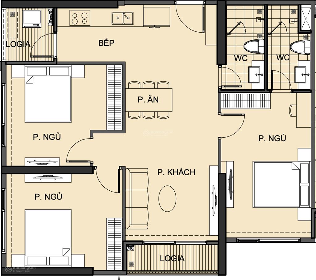 Chính chủ gửi em bán căn hộ 3pn beverly, kdt vinhomes ocean park, tầng 1x view thoáng