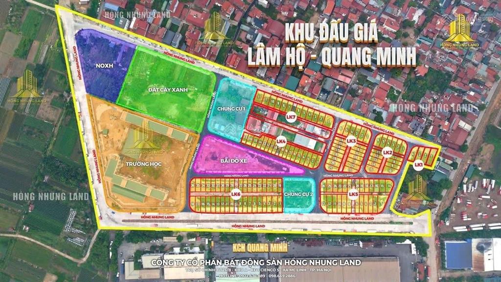 Đất đấu giá 32 lô đất x4 thôn lâm hội, xã quang minh cơ hội sở hữu những lô đất đẹp tạ