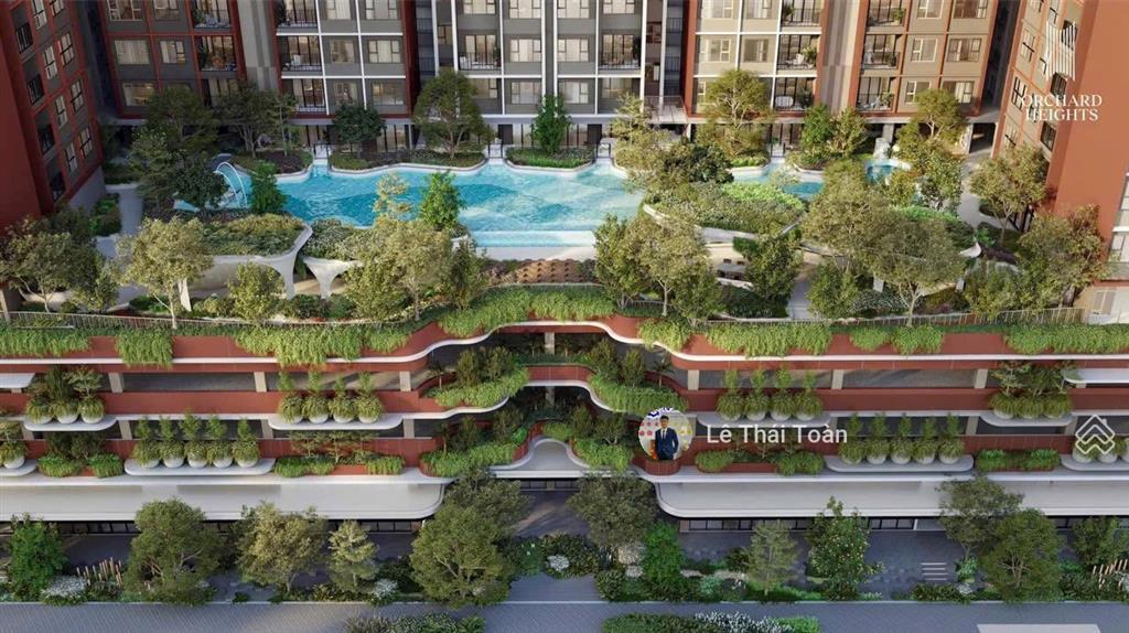 Chỉ 4.050 tỷ (all in) căn 2pn 2wc 84m2 view hồ bơi và aeon chung cư orchard heights bd