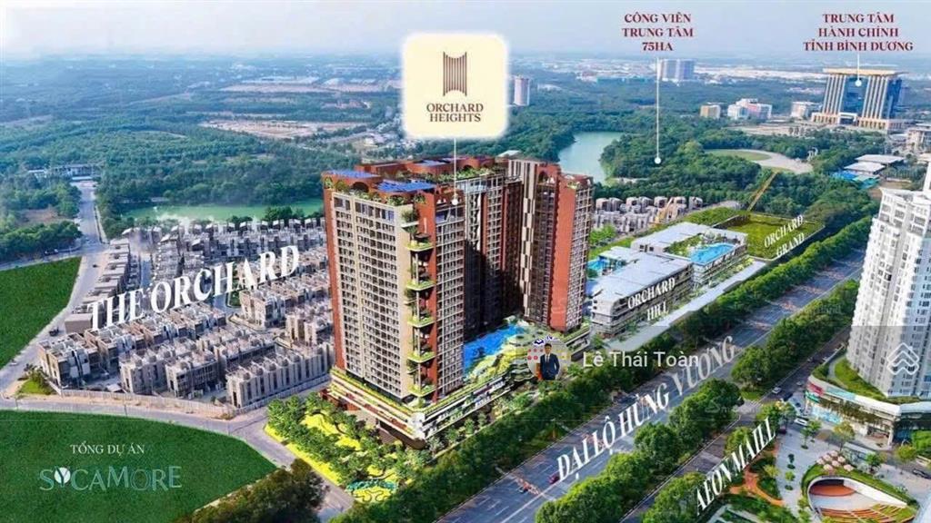 Chỉ 4.050 tỷ (all in) căn 2pn 2wc 84m2 view hồ bơi và aeon chung cư orchard heights bd