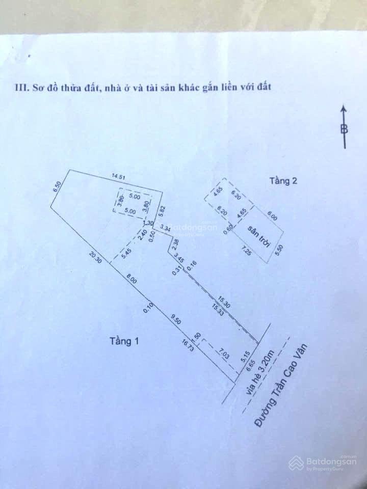 Chính chủ gửi bán nhà mt trần cao vân, ngang 6.5m đà nẵng